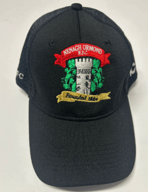 Nenagh Ormond Rugby Club Baseball Peak Cap Black/Grey (Adults)