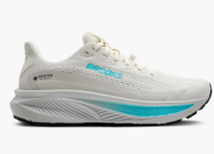 Brooks Ghost 17 GTX Gore Tex Water Proof Running Shoe  Coconut/Oyster/Blue (Women's)