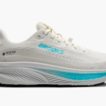 Brooks Ghost 17 GTX Gore Tex Water Proof Running Shoe  Coconut/Oyster/Blue (Women's) - Image 8