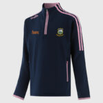 Tipperary GAA O’Neill’s Hydra 184 Brush Half Zip Top  Navy Pink (Kids/Adults) - Image 3