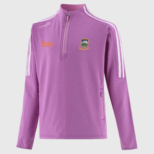Tipperary GAA O’Neill’s Hydra 184 Brush Half Zip Top  Pink/White (Kids/Adults)