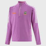 Tipperary GAA O’Neill’s Hydra 184 Brush Half Zip Top  Pink/White (Kids/Adults) - Image 3