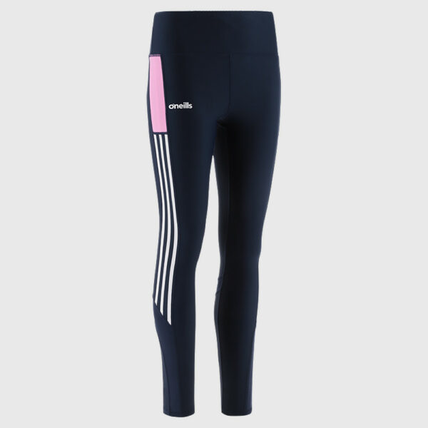 O'Neills Tipperary GAA Hydra Full Length Leggings  Marine/Pink/White (Adults / Kids)