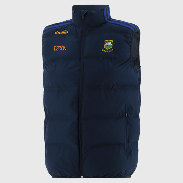 O’Neills Tipperary GAA Hydra Hooded Padded Gilet Marine/Royal/Amber (Adults / Kids)