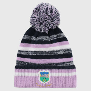 O'Neills Tipperary GAA HYDRA Knitted Bobble Hat Marine/Pink/White (Kids/Adults)