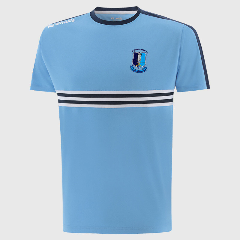 O'Neills  Nenagh Éire Óg GAA Dromore Tee Shirt Marine  Sky White (Kids Adults)