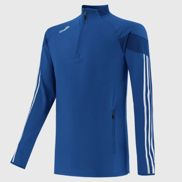 O'Neills Silvermines Camogie  Tour Brushed Half Zip Top Royal/White (Kids / Adults)  Pre-order open