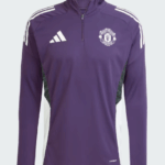 adidas Manchester United Tiro 25 Competition Training Top Aurora Plum / White / Black (Kids / Adults) - Image 6