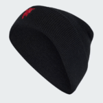 adidas Manchester United Home Beanie Hat Black Red - Image 4