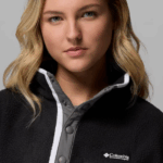 Columbia Helvetia™ II Cropped Sherpa Half Snap Fleece Black (Women's) - Image 2