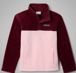 Columbia Steens Mountain™ II Half Snap Fleece | Satin Pink, Rich Wine  (Kids / Youth)
