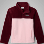 Columbia Steens Mountain™ II Half Snap Fleece | Satin Pink, Rich Wine  (Kids / Youth) - Image 3
