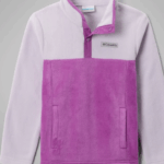 Columbia Steens Mountain™ II Half Snap Fleece  Razzle, Lavender Pearl (Kids / Youth) - Image 3