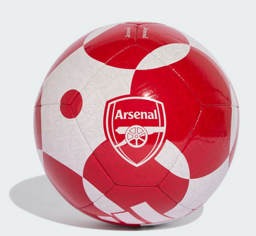 Arsenal FC Home Club Ball  25/26 White / Better Scarlet / Team Power Red - Image 2
