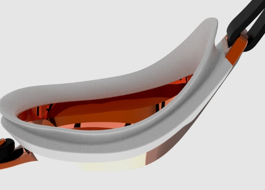 Speedo Fastskin Speed Socket 2 Mirror Competition Swimming Goggle White - Image 2