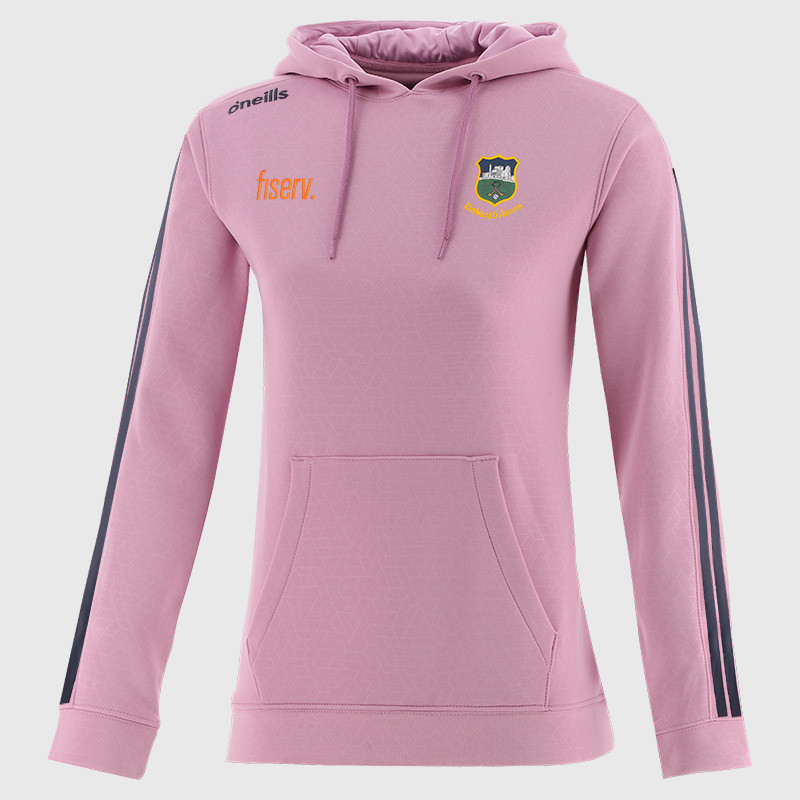 O’Neills Tipperary GAA Hydra Tech Fleece Pullover Hoodie Top Pink Navy (Kids / Adults)