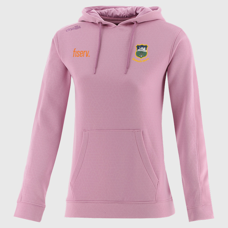 O’Neills Tipperary GAA Hydra Tech Fleece Pullover Hoodie Top Pink Navy (Kids / Adults) - Image 3