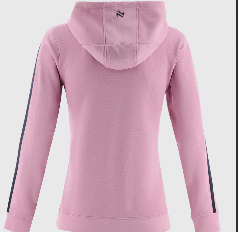O’Neills Tipperary GAA Hydra Tech Fleece Pullover Hoodie Top Pink Navy (Kids / Adults) - Image 4