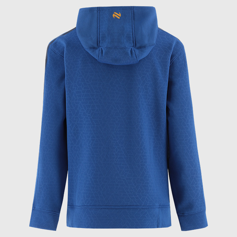 O’Neills Tipperary GAA Hydra Tech Fleece Pullover Hoodie Top Roya/Marine Amber (Kids / Adults) - Image 2