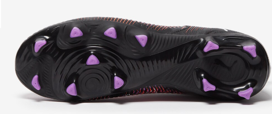 Puma Future 8 Match Laceless FG/AG Football Boot Black Purple Orange (Kids) - Image 3