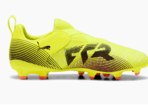 Puma Future 8 Match Laceless FG/AG Football Boot Yellow Black  (Kids)