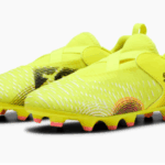 Puma Future 8 Match Laceless FG/AG Football Boot Yellow Black  (Kids) - Image 2