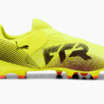 Puma Future 8 Match Laceless FG/AG Football Boot Yellow Black  (Kids) - Image 4