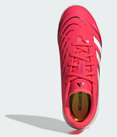 adidas Predator Club Turf Shoe Boot Lucid Red / Cloud White / Core Black (Kids) - Image 3