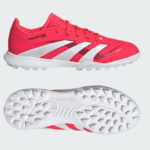 adidas Predator Club Turf Shoe Boot Lucid Red / Cloud White / Core Black (Kids) - Image 5