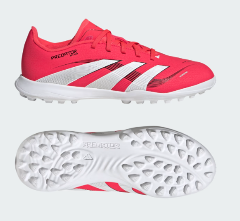 adidas Predator Club Turf Shoe Boot Lucid Red / Cloud White / Core Black (Kids) - Image 5