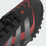 adidas Predator Club Turf Shoe Boot   Black / Red / Grey (Kids) - Image 2