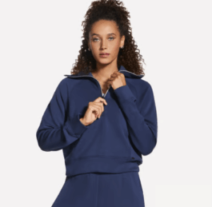 SKECHLUXE Elevate 1/4 Zip Top Navy (Women's)