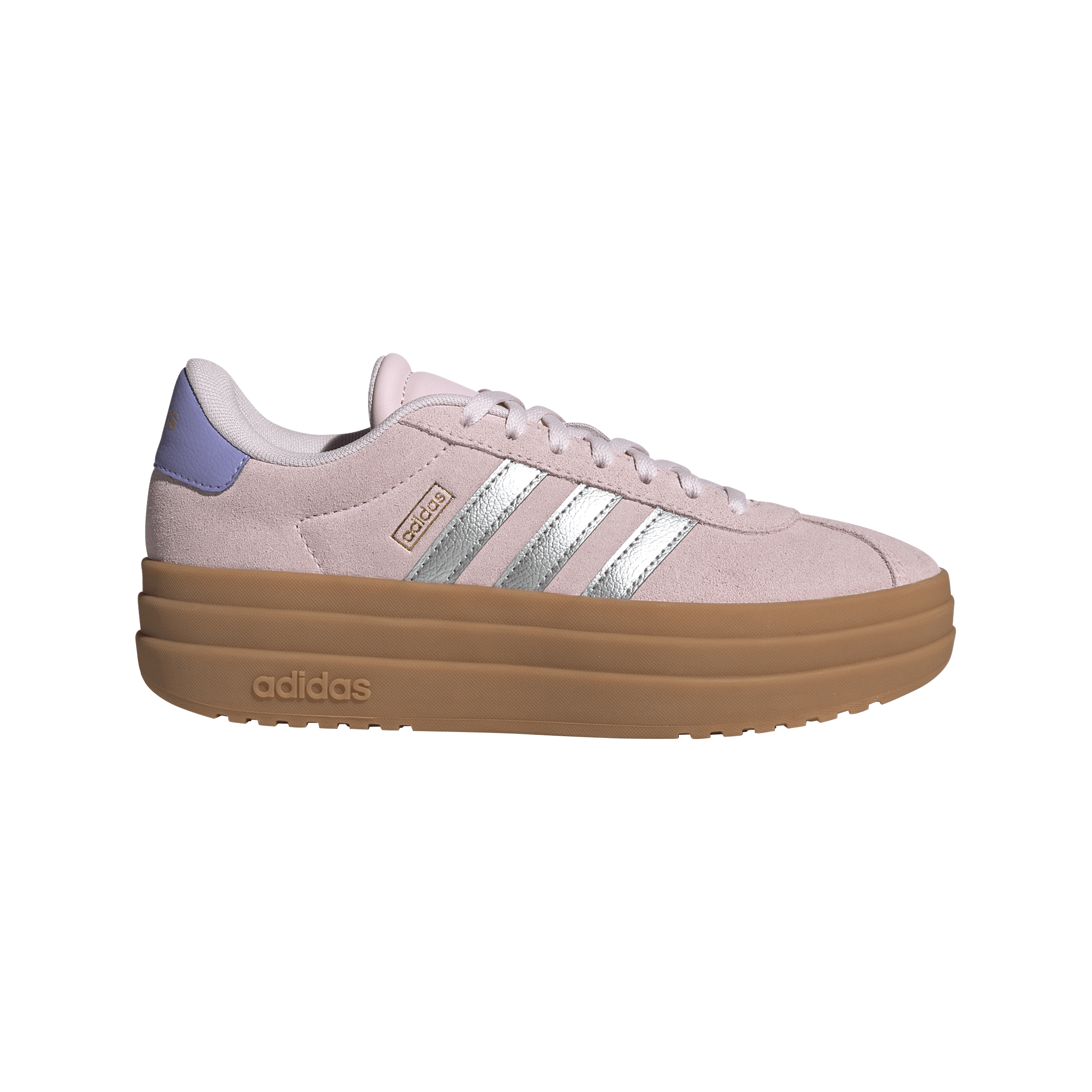 adidas VL Court Bold Shoe Clear Pink / Silver Metallic / Gold Metallic (Kid's)