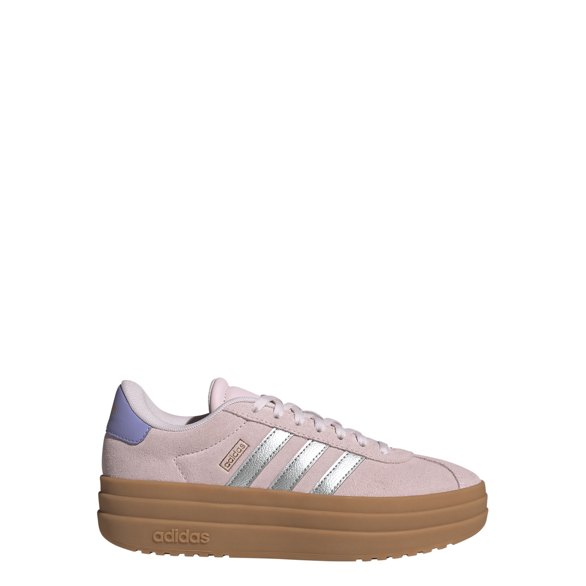 adidas VL Court Bold Shoe Clear Pink / Silver Metallic / Gold Metallic (Kid's) - Image 5