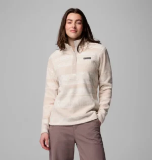 Columbia Benton Springs™ Printed Half Snap Fleece (Stone) (Women's)