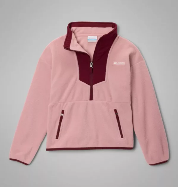 COLUMBIA Kids Sequoia Half zip fleece (Eraser Pink)