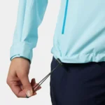 Helly Hansen Crew Hooded Sailing Jacket 2.0 (Light Cyan) (Women's) - Image 5
