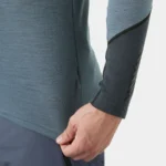 Helly Hansen LIFA® Merino Midweight Half-Zip Base Layer Washed Denim (Men's) - Image 5