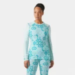Helly Hansen LIFA® Merino Midweight Graphic Long-Sleeve Crew Base Layer ICICLE NORD  (Women's) - Image 2