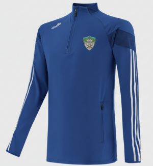 O'Neills Silvermines Camogie  Tour Brushed Half Zip Top Royal/White (Kids / Adults)