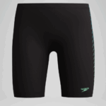 Speedo Placement Jammer Swimming Short Black/Green/Blue (Boys) - Image 2