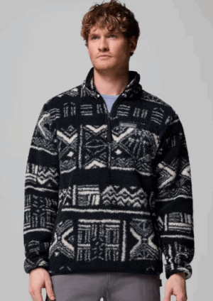 Columbia Rugged Ridge™ Sherpa Half Zip Fleece Black/White (Men's)