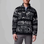 Columbia Rugged Ridge™ Sherpa Half Zip Fleece Black/White (Men's) - Image 5