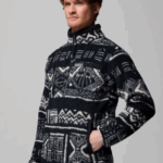 Columbia Rugged Ridge™ Sherpa Half Zip Fleece Black/White (Men's) - Image 3