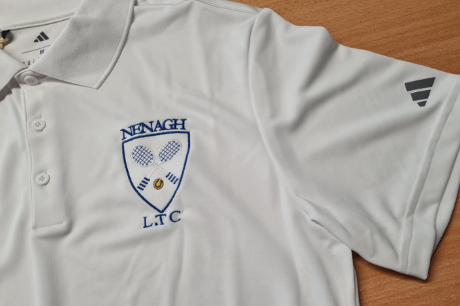 Adidas Nenagh Lawn Tennis Club Polo Shirt White (Men’s) - Image 5