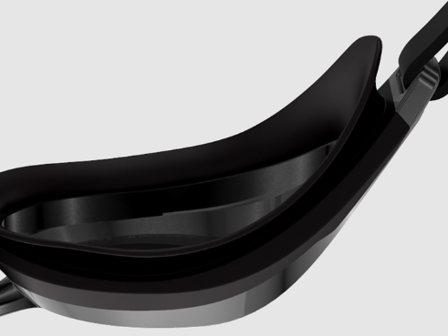 Speedo Fastskin Speed Socket 2 Mirror Competition Swimming Goggle Black/Silver - Image 5