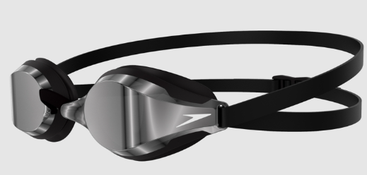 Speedo Fastskin Speed Socket 2 Mirror Competition Swimming Goggle Black/Silver - Image 3