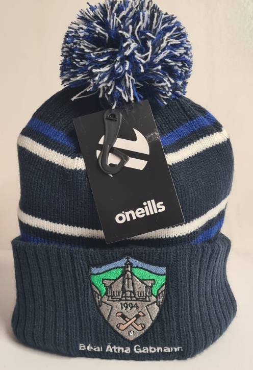 Silvermines Camogie Club O'Neill's Bobble Hat Royal/Navy/White