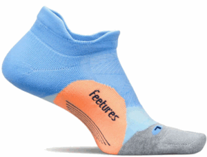 Feetures Elite Light Cushion No Show Tab Sock | Blue Burst (Adults)