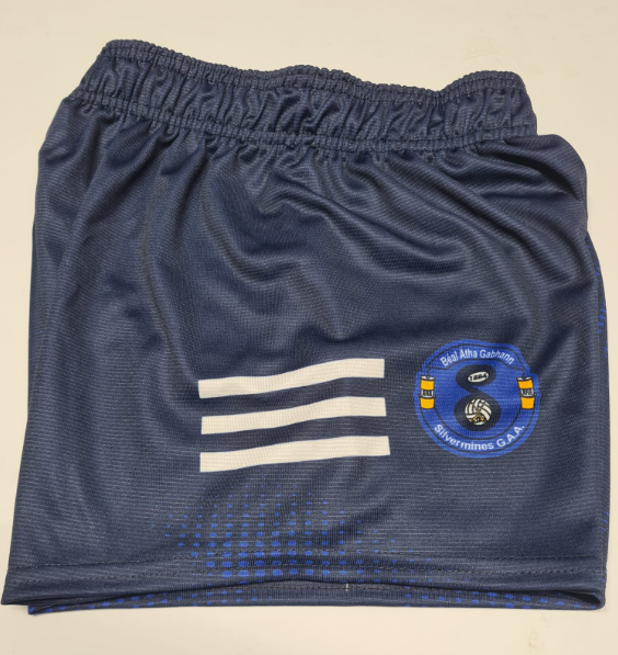 Silvermines GAA O'Neills Printed Training Shorts Navy Royal White - Image 4